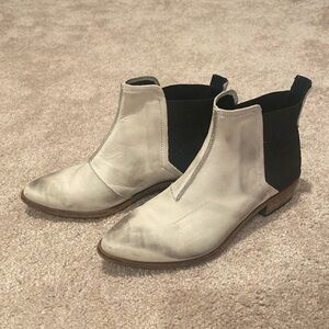 Distressed free people booties